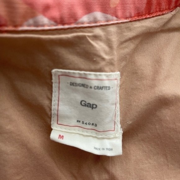 𝅺gap Orange Camouflage Drawstring Utility Jacket US M - Picture 6 of 7